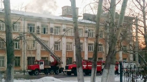 Огнеборцы потушили пожар в Комсомольске-на-Амуре