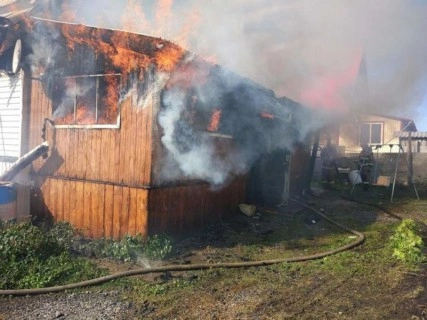 Жители деревни Харитонцево в Ивановской области поблагодарили огнеборцев за работу на пожаре