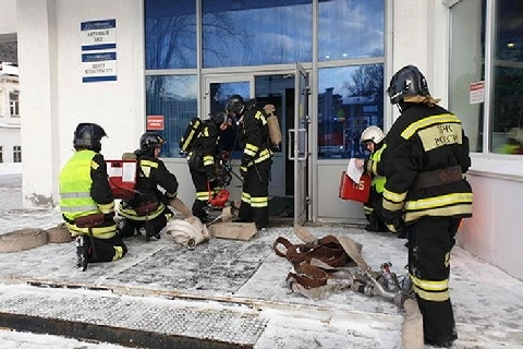 «Пожар» в здании необычной архитектуры потушен в Улан-Удэ