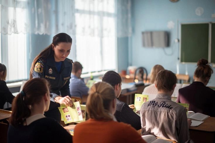 Проведен урок пожарной безопасности для ногинских студентов