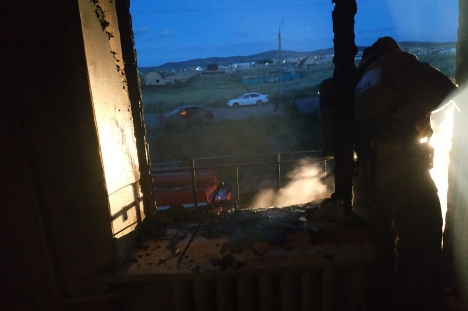 На пожаре в Гусиноозерске были спасены 5 человек