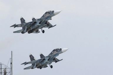 Истребители морской авиации Балтфлота провели плановые воздушные бои в небе над Балтийским морем