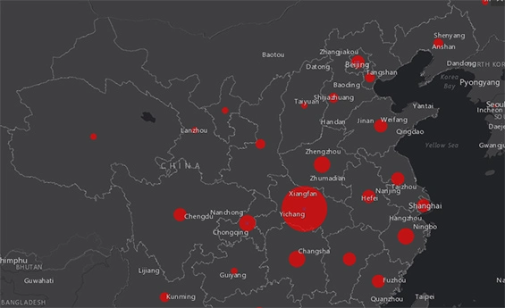 Сервис с постоянно обновляющейся статистикой распространения коронавируса