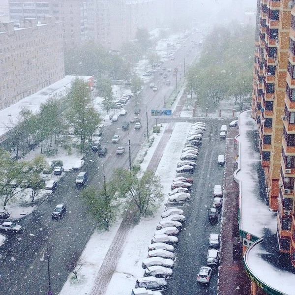 Сегодня в Москве снег с дождем и похолодание