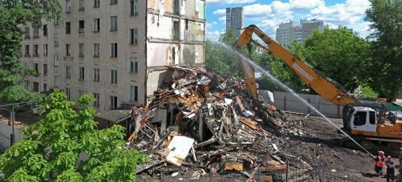 В Москве при демонтаже дома применят технологию умного сноса