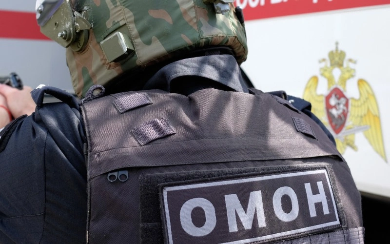 На базе ОМОН в Москве произошел пожар
