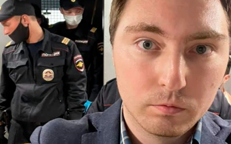 Полиция задержала Кирилла Гончарова, который идет в Госдуму от партии «Яблоко»