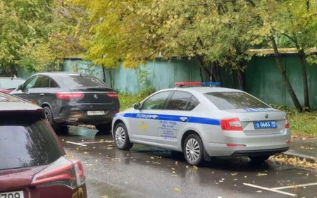 На сотрудников ДПС в Москве напал водитель автомобиля Mercedes