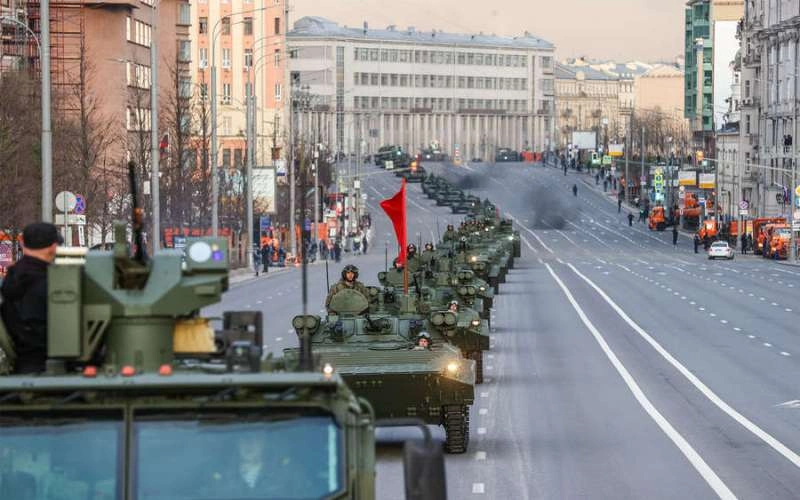 В столице состоялась первая репетиция парада ко дню Победы на Красной площади