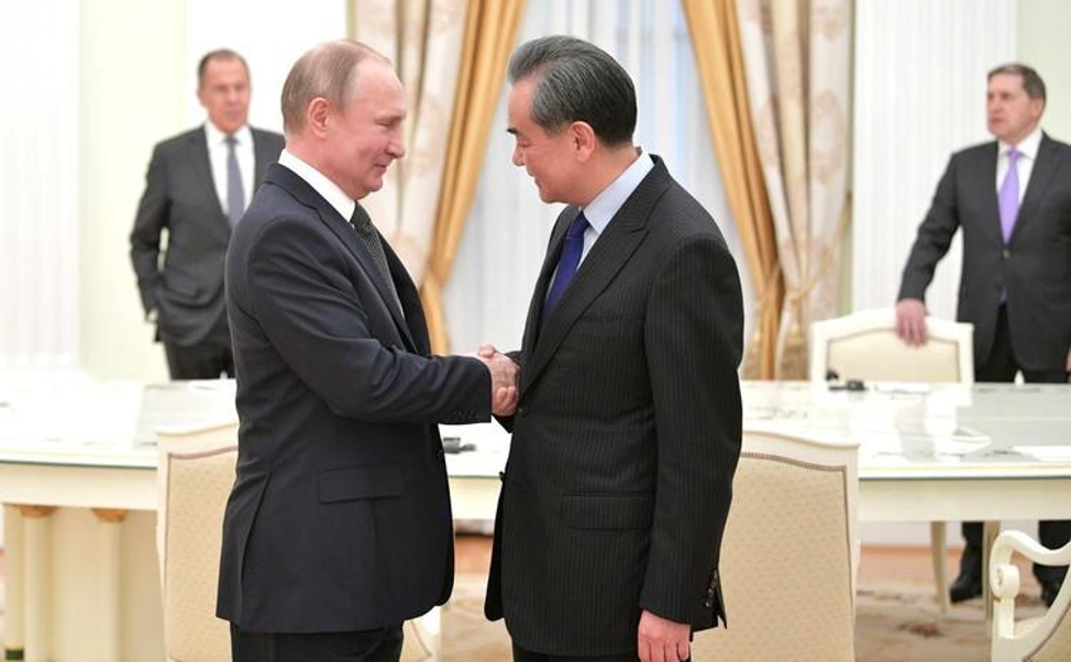Встреча Владимира Путина с Ван И