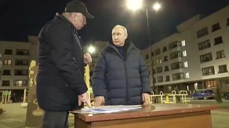 Владимир Путин посетил Мариуполь