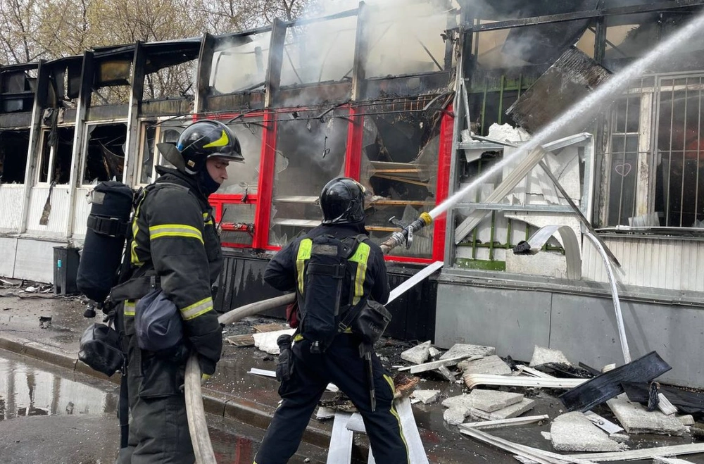 Пожар на Бережковской набережной ликвидирован