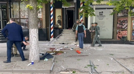 Взрыв в центре Луганска