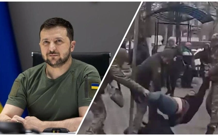 На Украине в военкоматы затаскивают силой, вопреки заявлениям Зеленского о длинных очередях из добровольцев