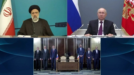 Путин поучаствовал в церемонии соглашения на строительство новой ж/д дороги в Иране