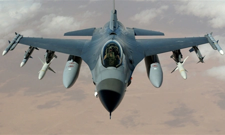Американский истребитель F-16 разбился в Южной Корее