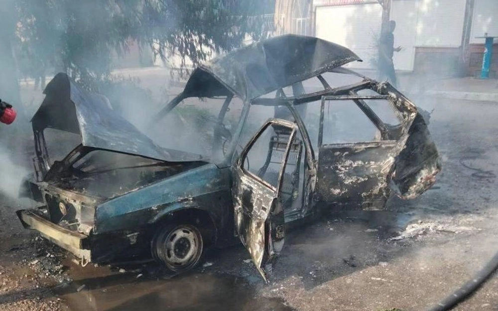 В Бердянске произошел взрыв автомобиля