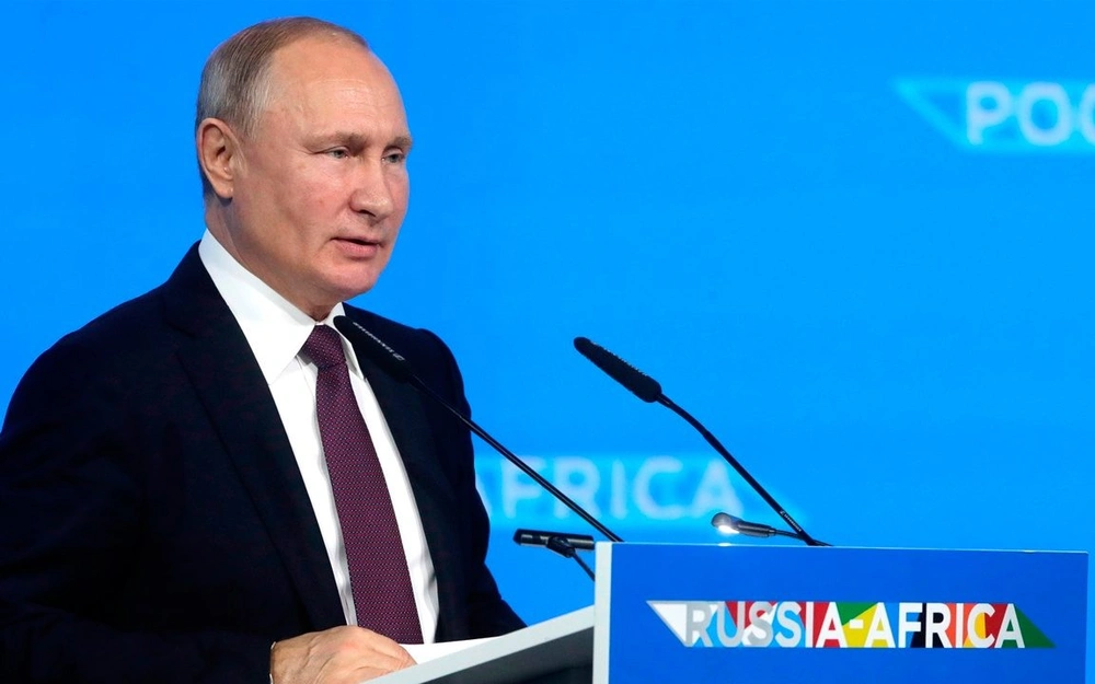 Путин выступил на саммите Россия — Африка