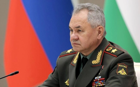 Шойгу инспектирует подготовку военнослужащих — контрактников на полигоне в Южном военном округе