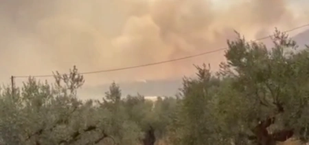 В Греции загорелся склад боеприпасов