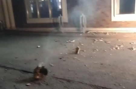 В Химках обломки сбитого БПЛА упали на частный дом