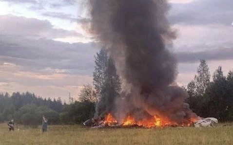 В Тверской области потерпел крушение частный самолет, принадлежащий Евгению Пригожину