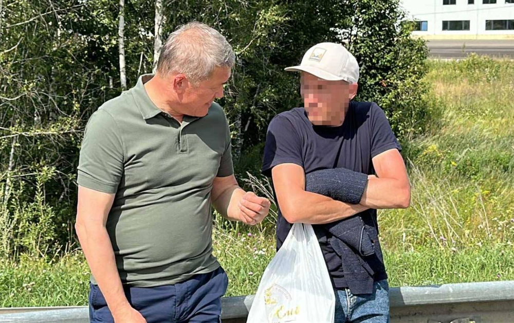 Угрожавший взорвать гранату на автотрассе человек сдался после встречи с губернатором Башкирии