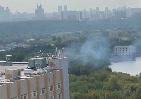 В Москве БПЛА взорвался в районе Карамышевской набережной