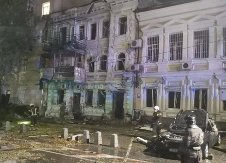 В Ростове-на-Дону произошёл взрыв после атаки беспилотников