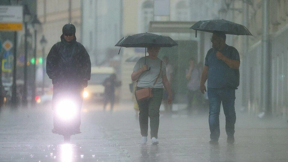 В Москве введен «желтый» уровень опасности из-за мощных дождей