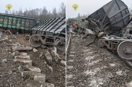 В Рязанской области сошли с рельсов 19 грузовых вагонов