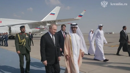 Владимир Путин прибыл в Абу-Даби с рабочим визитом