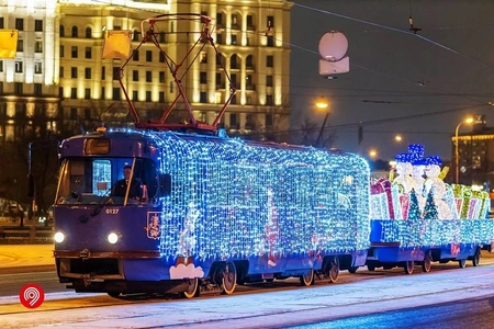 В новогоднюю ночь проезд в московском транспорте будет бесплатным