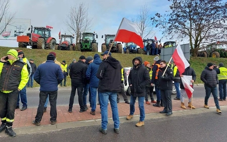 Охотники присоединились к протестам фермеров в Польше