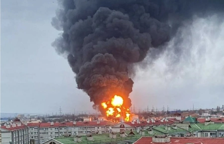 ВСУ нанесли удар по Курской области, в результате возник пожар на нефтебазе