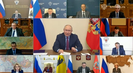 Владимир Путин провёл заседание с членами правительства