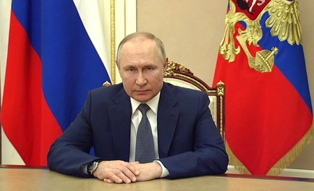Владимир Путин выступил с обращением к россиянам в связи с терактом