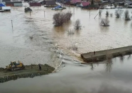 Уровень воды в реке Урал продолжит рост в ближайшие сутки