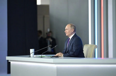 Владимир Путин провёл пресс-конференцию по итогам визита в Узбекистан