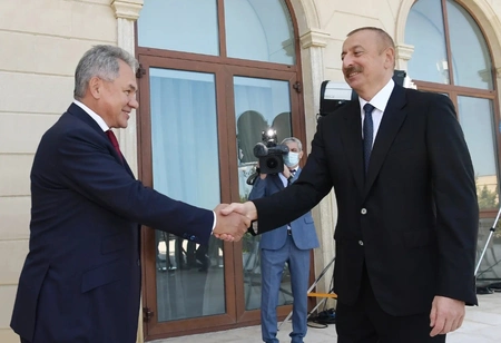 В Баку состоялась встреча Сергея Шойгу с президентом Азербайджана