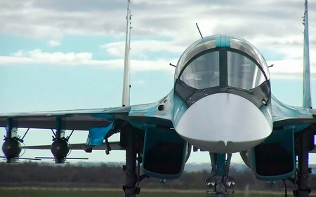 Су-34 уничтожил авиабомбами с УМПК опорный пункт ВСУ в курском приграничье