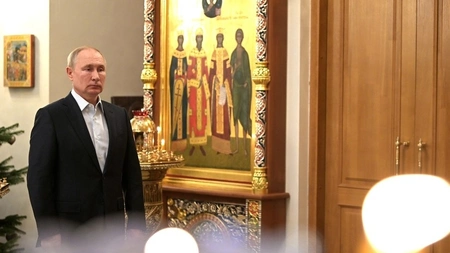 Владимир Путин посетит рождественское богослужение