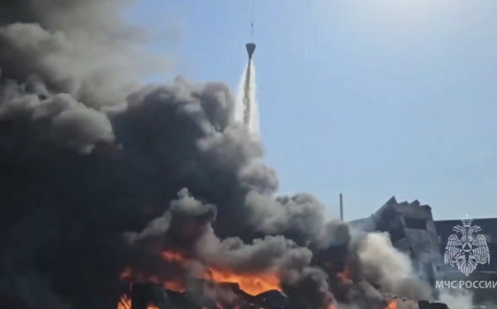 Крупный пожар в Балашихе ликвидирован после возгорания складов с бытовой химией